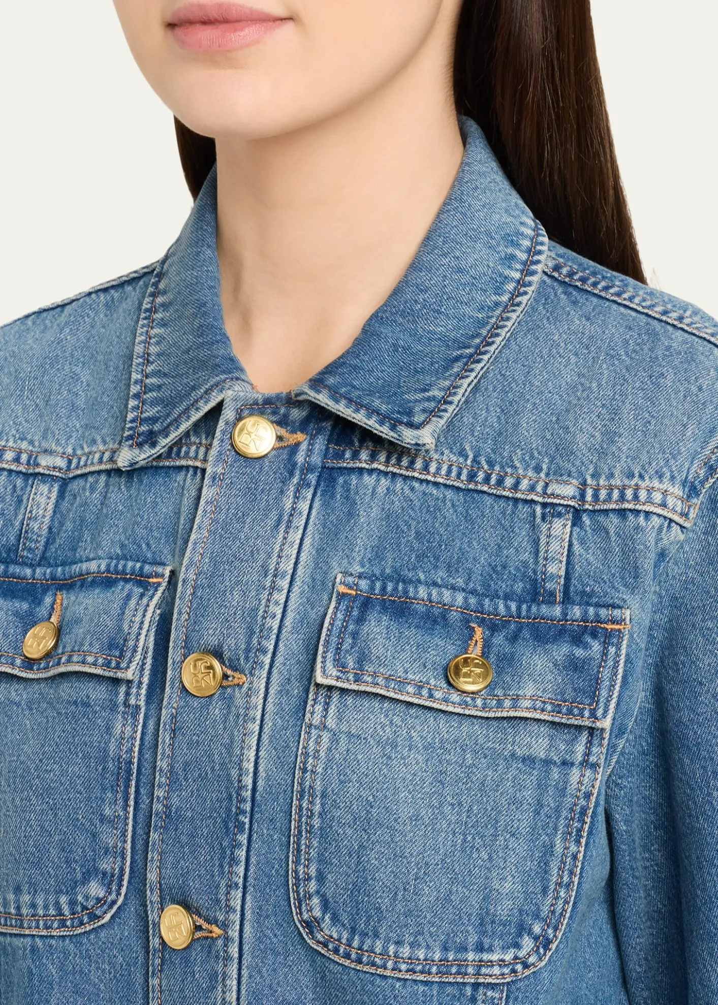 Ulla JohnsonPainters Denim Mini Shirtdress