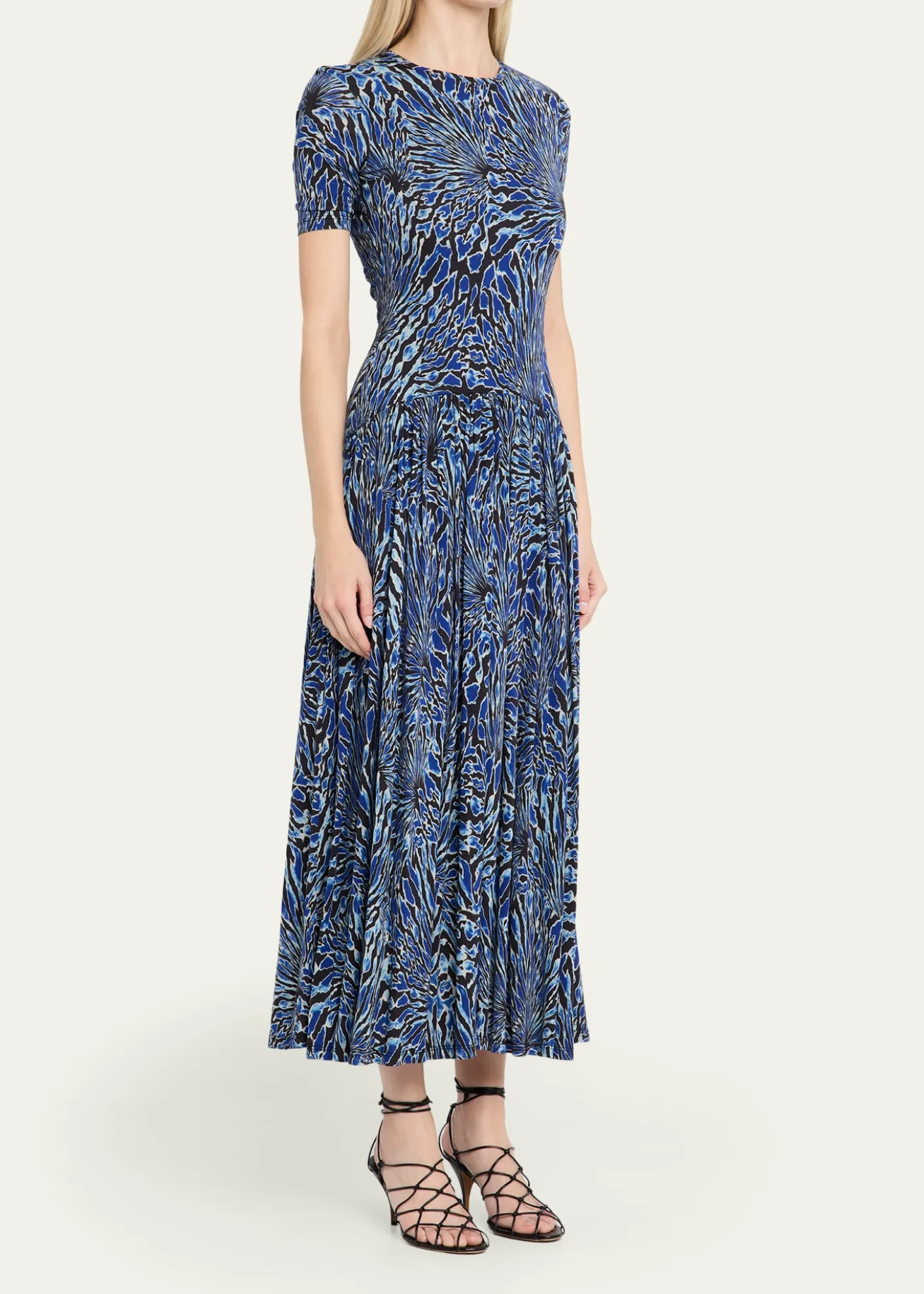 Ulla JohnsonSabine Short-Sleeve Jersey Maxi Dress