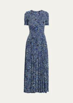 Ulla JohnsonSabine Short-Sleeve Jersey Maxi Dress