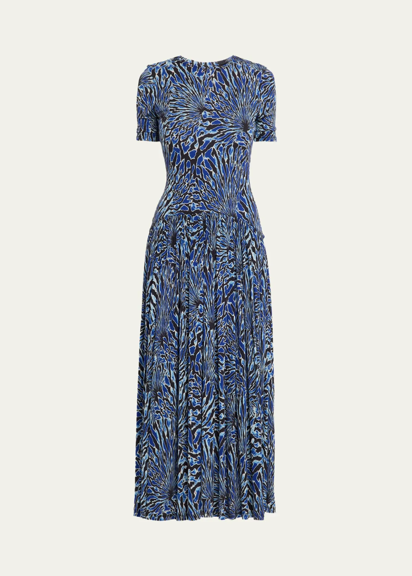 Ulla JohnsonSabine Short-Sleeve Jersey Maxi Dress