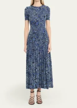 Ulla JohnsonSabine Short-Sleeve Jersey Maxi Dress