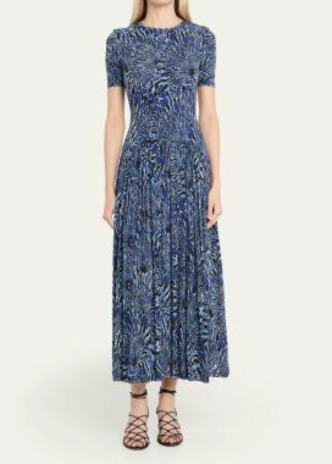 Ulla JohnsonSabine Short-Sleeve Jersey Maxi Dress