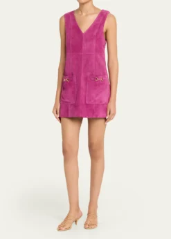 Ulla JohnsonSloane Suede Mini Dress