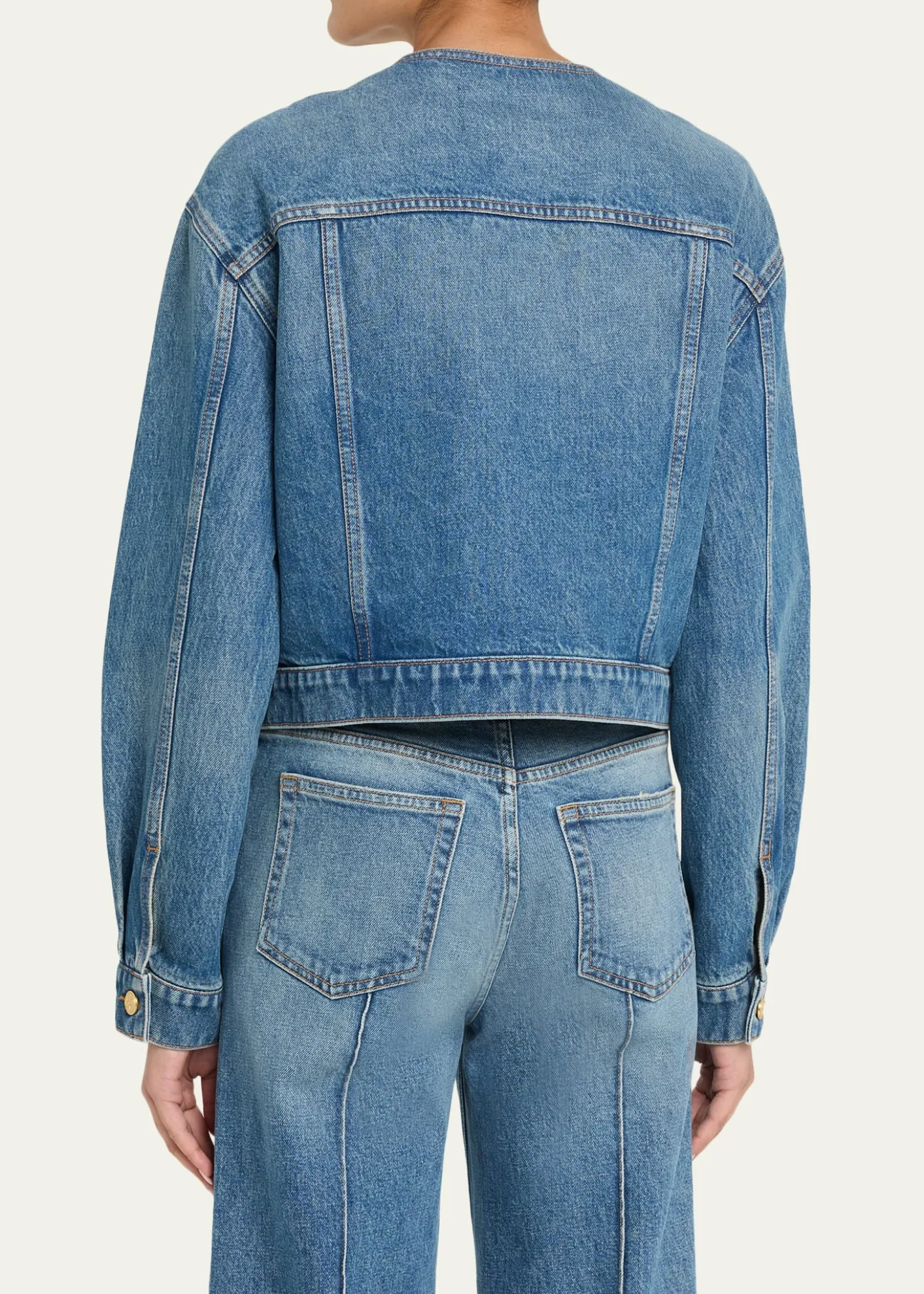 Ulla JohnsonThe Brair Denim Collarless Jacket