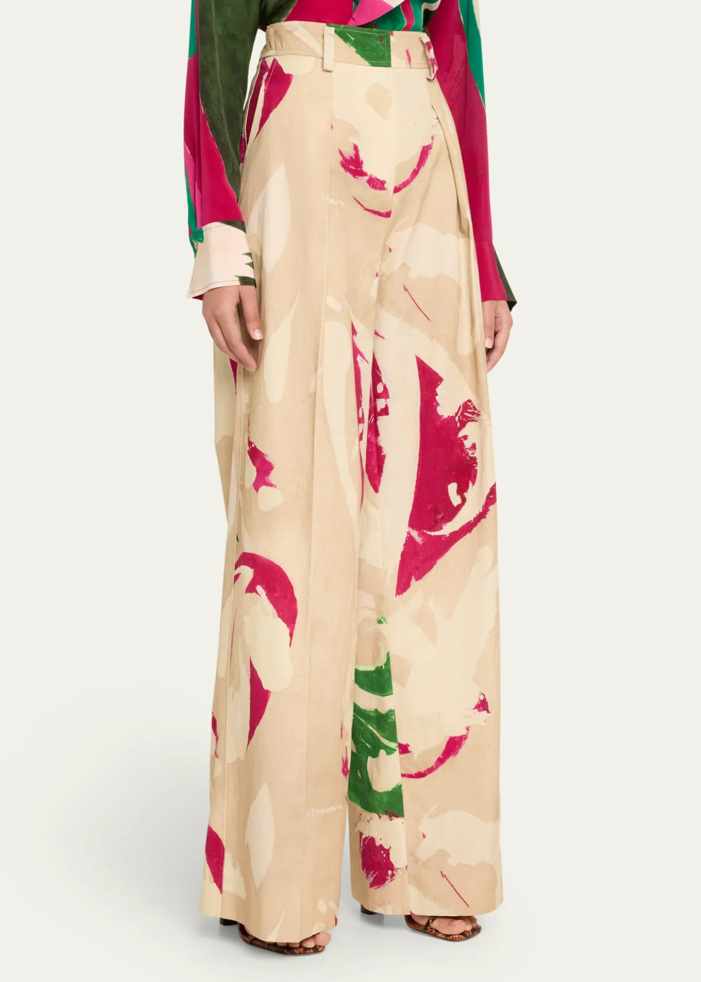 Ulla JohnsonUJ x Lee Krasner Mitchell Wide-Leg Pants