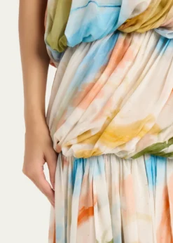 Ulla Johnsonx Helen Frankenthaler Reverie Strapless Silk Gown