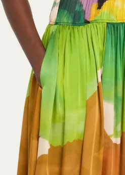 Ulla Johnsonx Helen Frankenthaler Boheme Silk-Chiffon Gown
