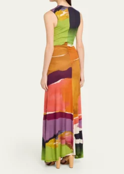 Ulla Johnsonx Helen Frankenthaler Lana Sleeveless Jersey Maxi Dress