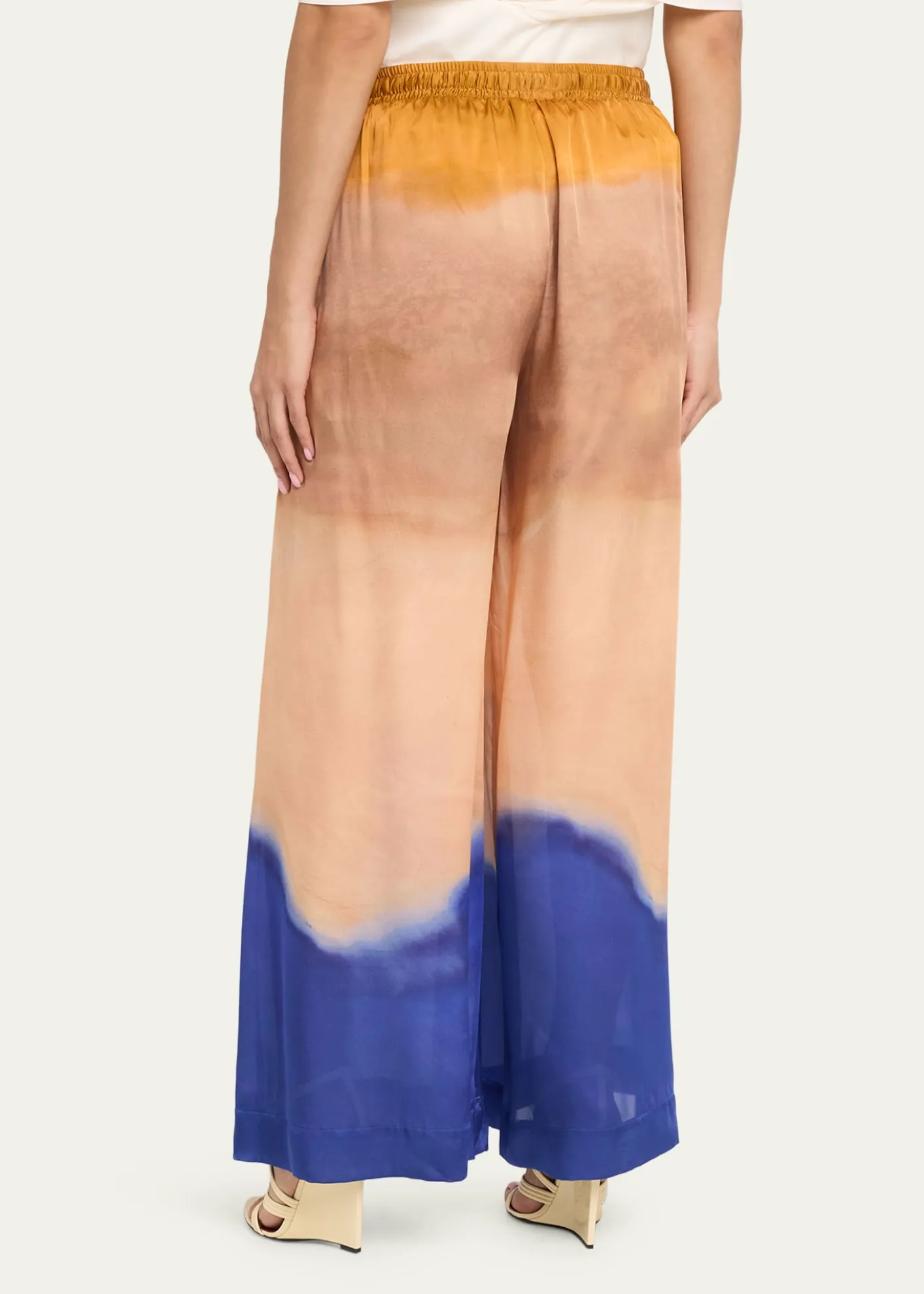 Ulla Johnsonx Helen Frankenthaler Julien Silk-Chiffon Pants