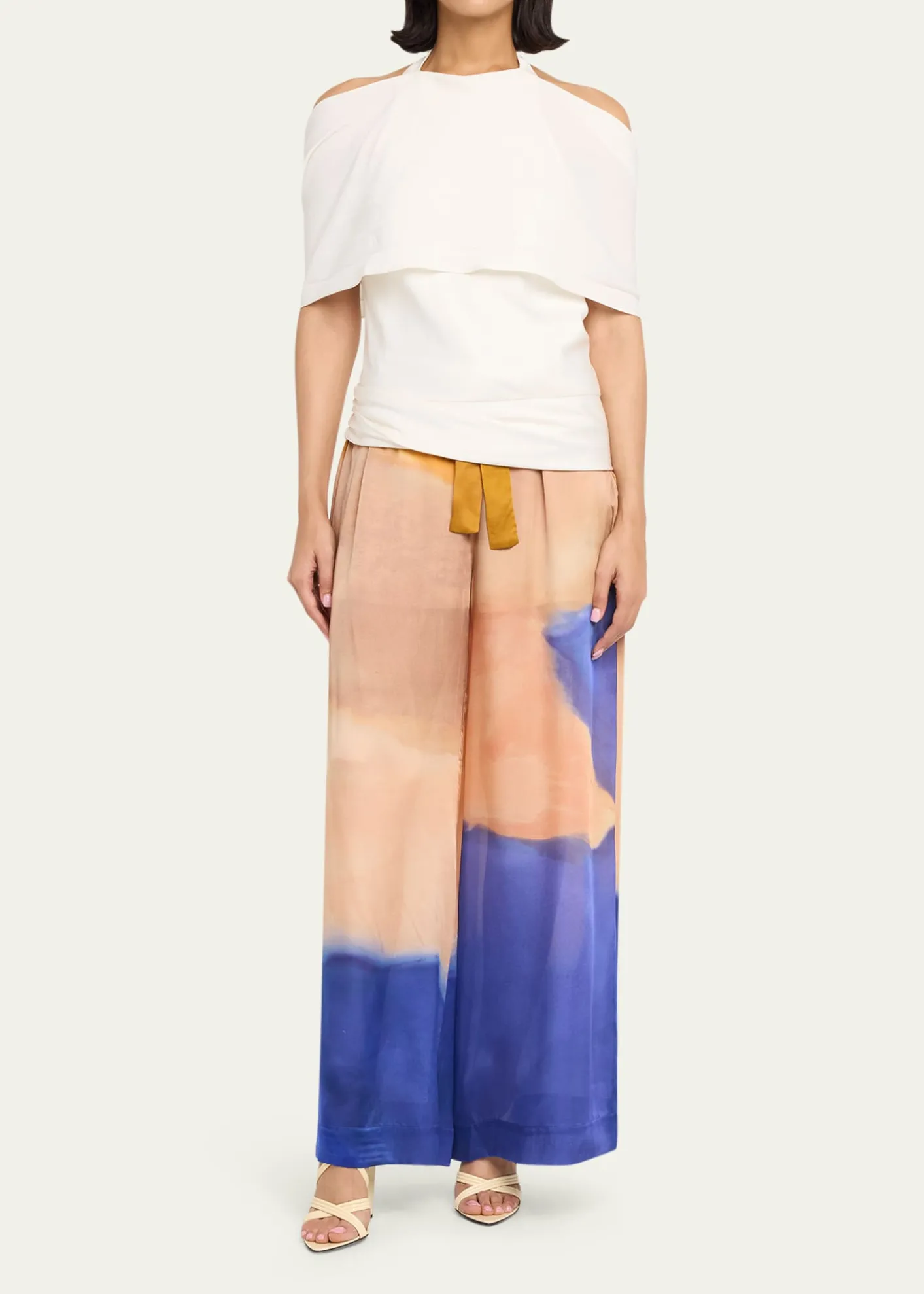Ulla Johnsonx Helen Frankenthaler Julien Silk-Chiffon Pants
