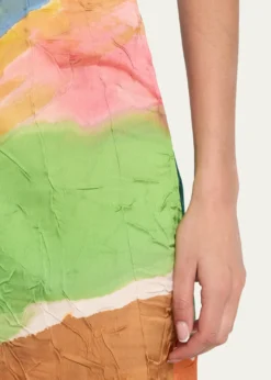Ulla Johnsonx Helen Frankenthaler Inez Satin Pencil Skirt