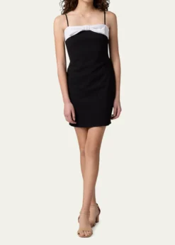 Un Deux TroisGirl's Crepe Bow Front Dress, Size 7-16