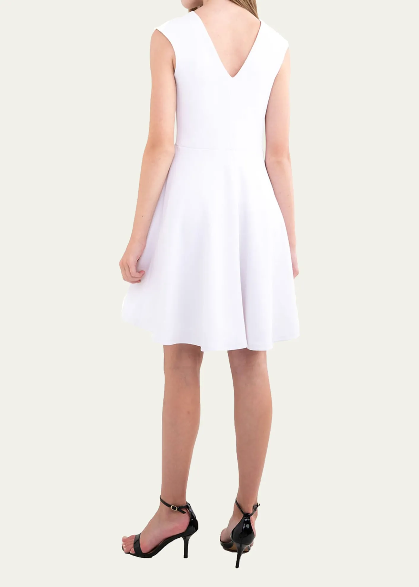 Un Deux TroisGirl's Textured Cap Sleeve Dress, Size 7-16