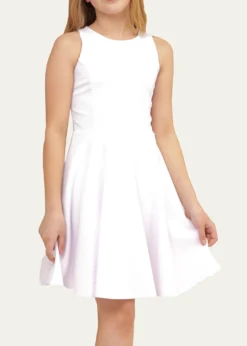 Un Deux TroisGirl's Sleeveless Fit-and-Flare Dress, Size 8-18