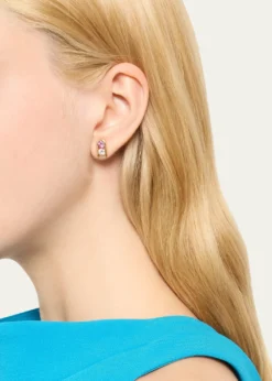 Uniform ObjectMajor Impact Diamond and Gemstone Stud Earrings