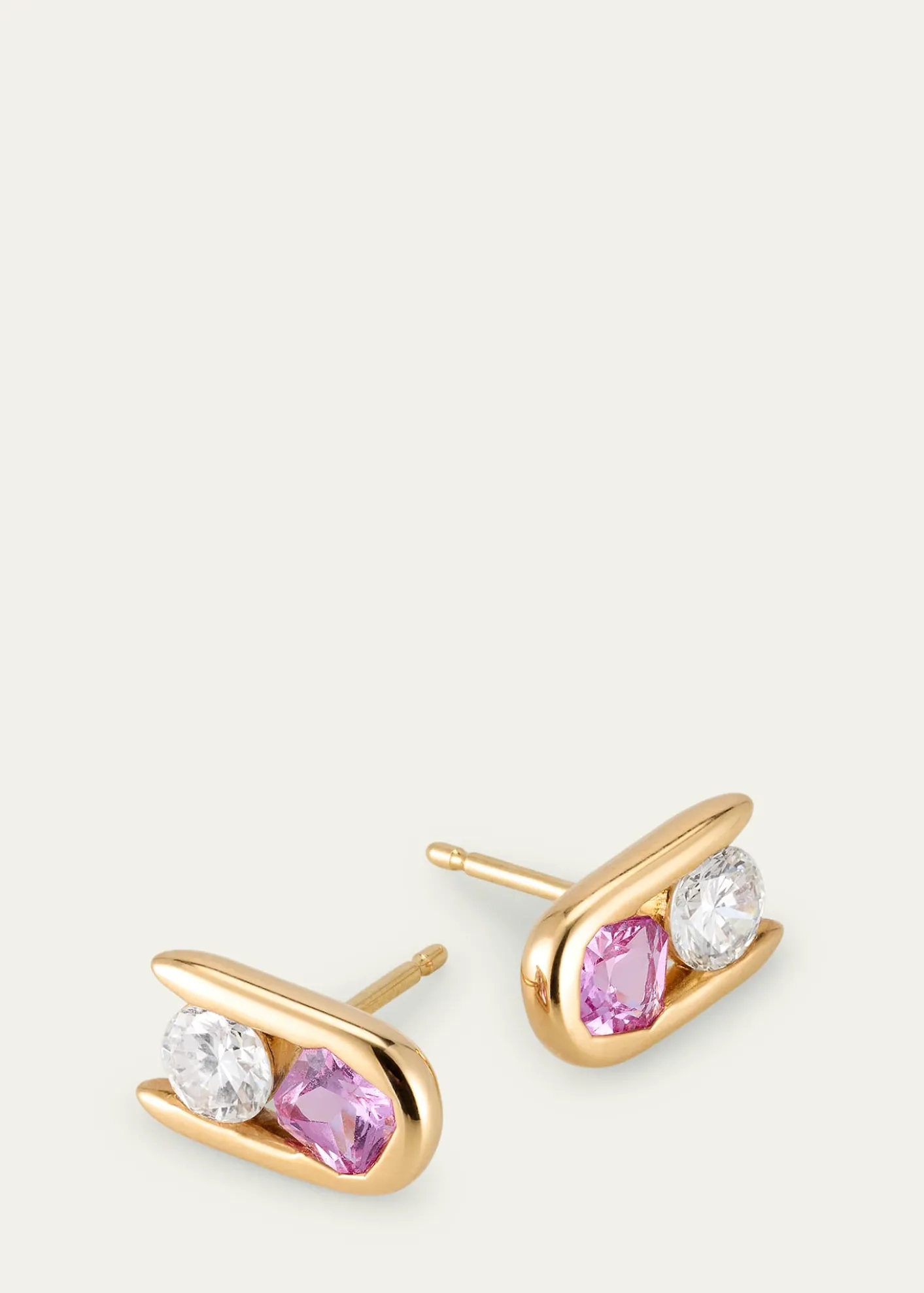 Uniform ObjectMajor Impact Diamond and Gemstone Stud Earrings