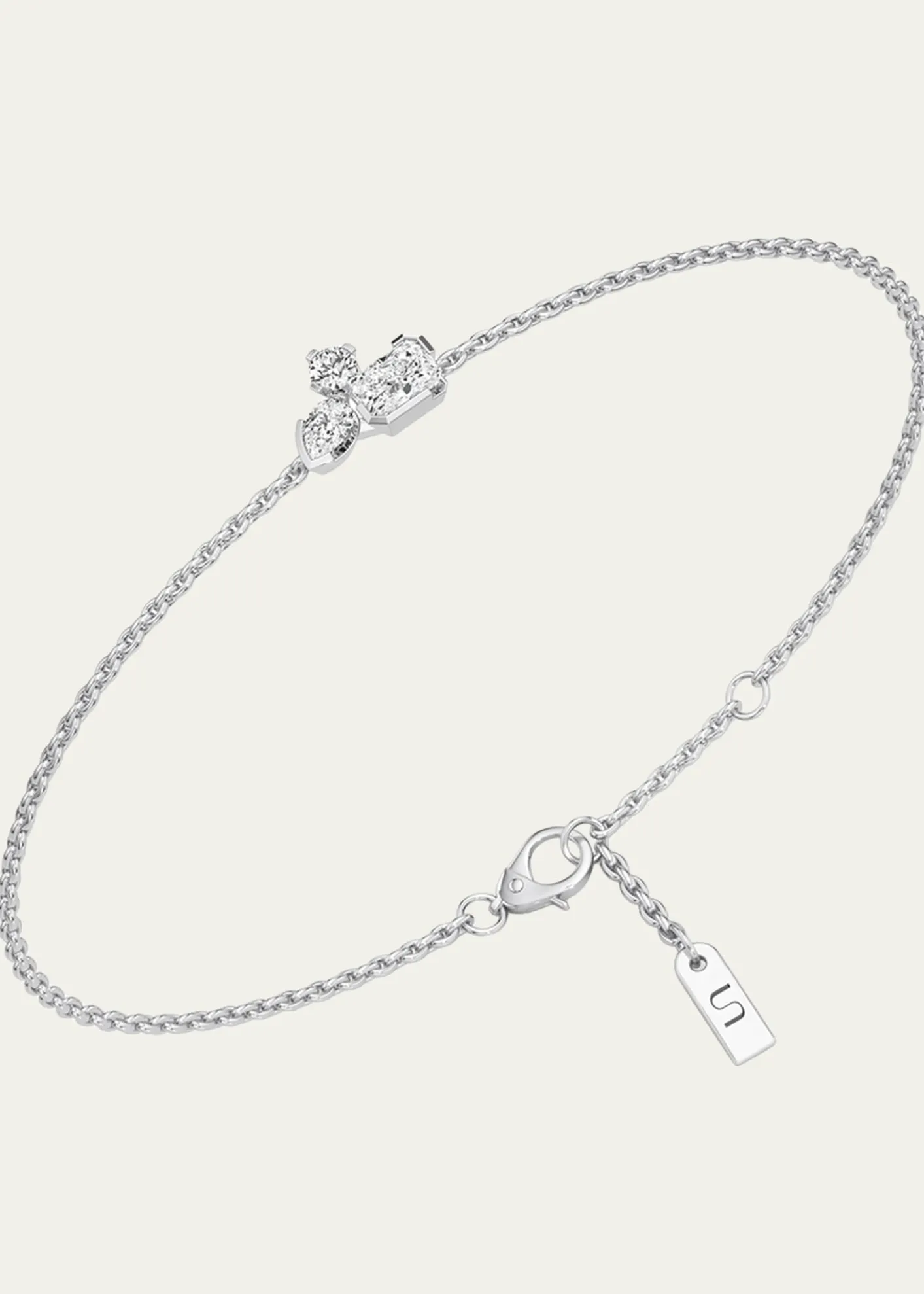 UnsaidMeta Lab-Grown Diamond Cluster Bracelet
