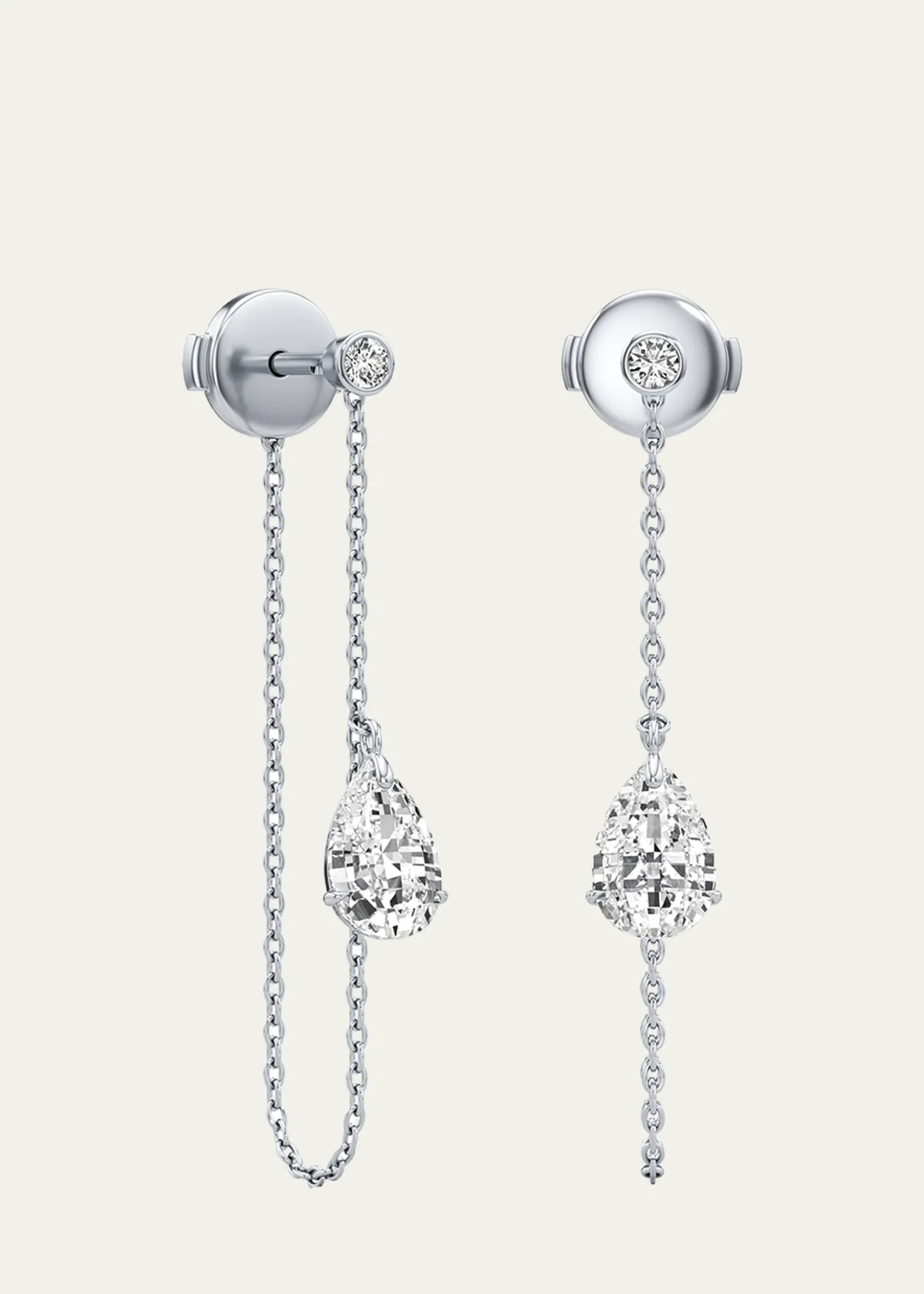 UnsaidTear Lab-Grown Diamond Pure Drop Earrings