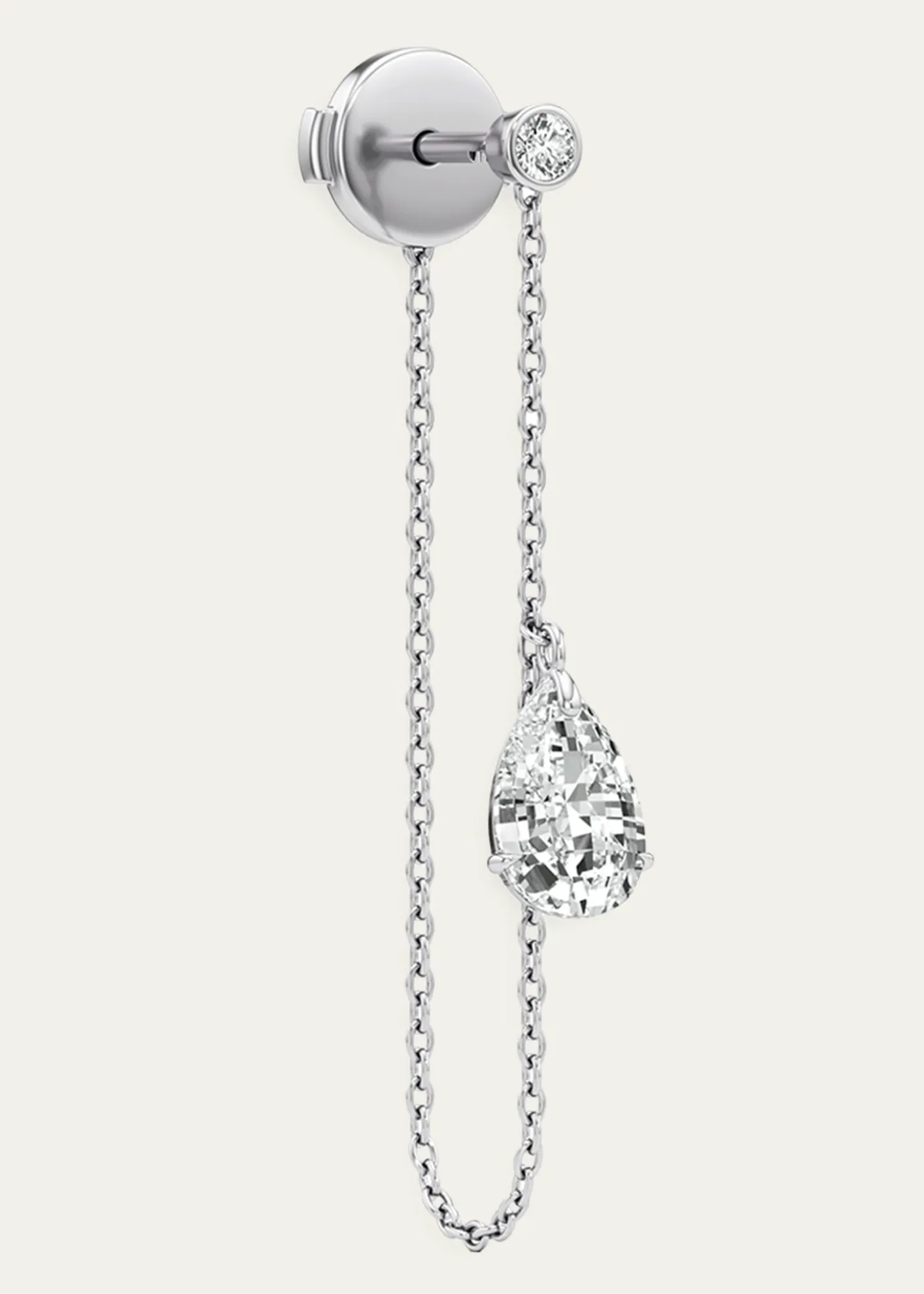 UnsaidTear Lab-Grown Diamond Pure Drop Earrings