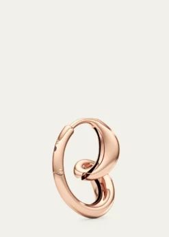 UnsaidWhirlwind Hoop Earrings in 18K Rose Gold