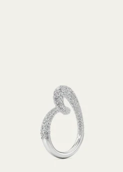 UnsaidWhirlwind Half Lab-Grown Diamond Pave Ring in 18K White Gold