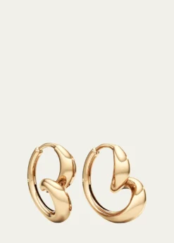 UnsaidWhirlwind Hoop Earrings in 18K Yellow Gold