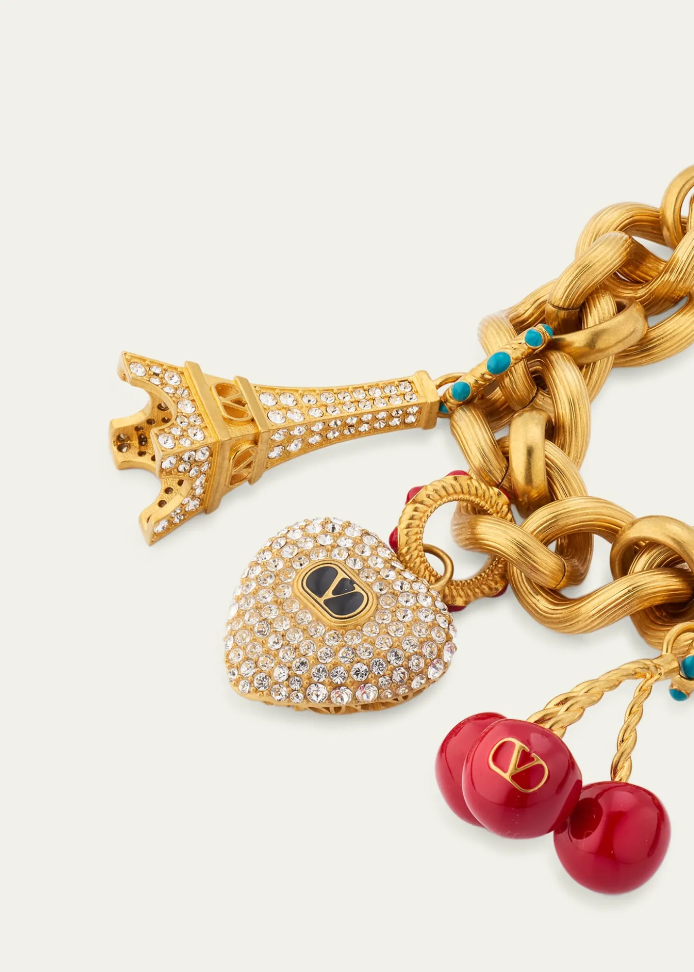 Valentino GaravaniChez Valentino Bracelet in Metal, Enamel and Swarovski® Crystals