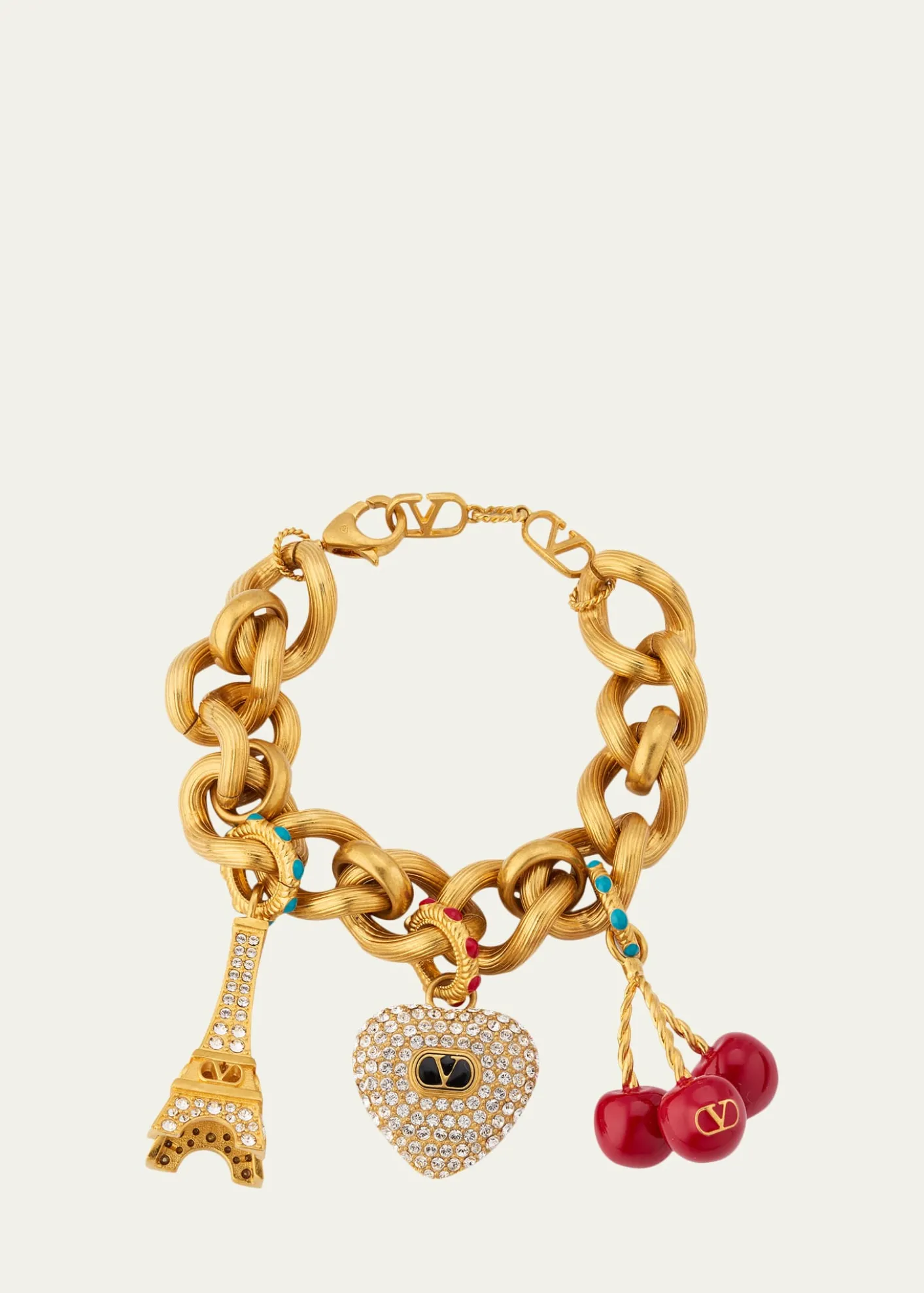Valentino GaravaniChez Valentino Bracelet in Metal, Enamel and Swarovski® Crystals