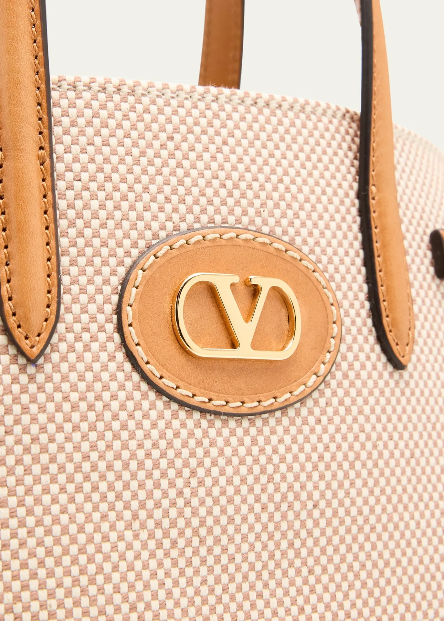 Valentino GaravaniAntibes Small Canvas Shopping Tote Bag