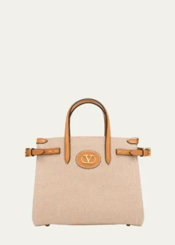 Valentino GaravaniAntibes Small Canvas Shopping Tote Bag