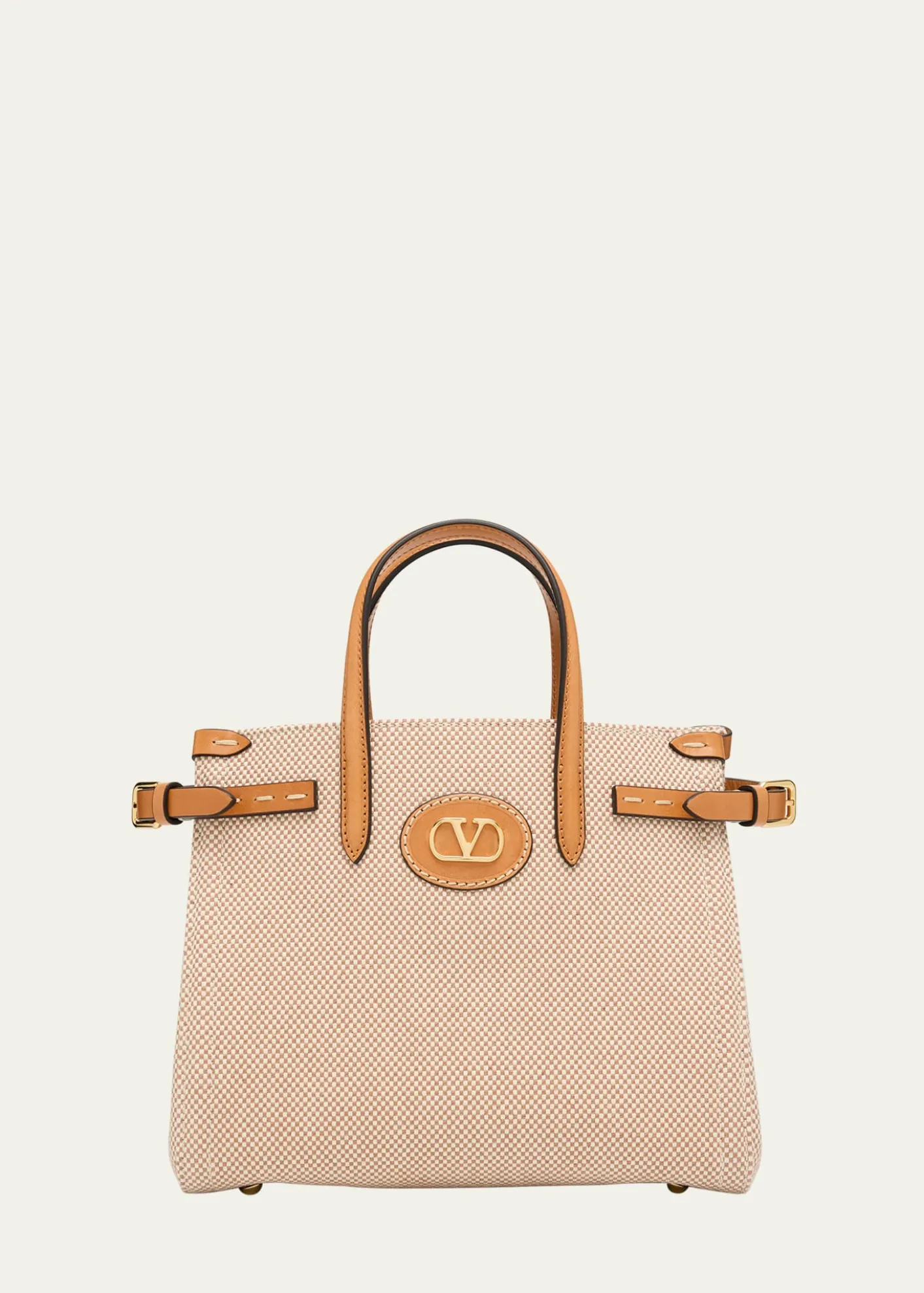 Valentino GaravaniAntibes Small Canvas Shopping Tote Bag
