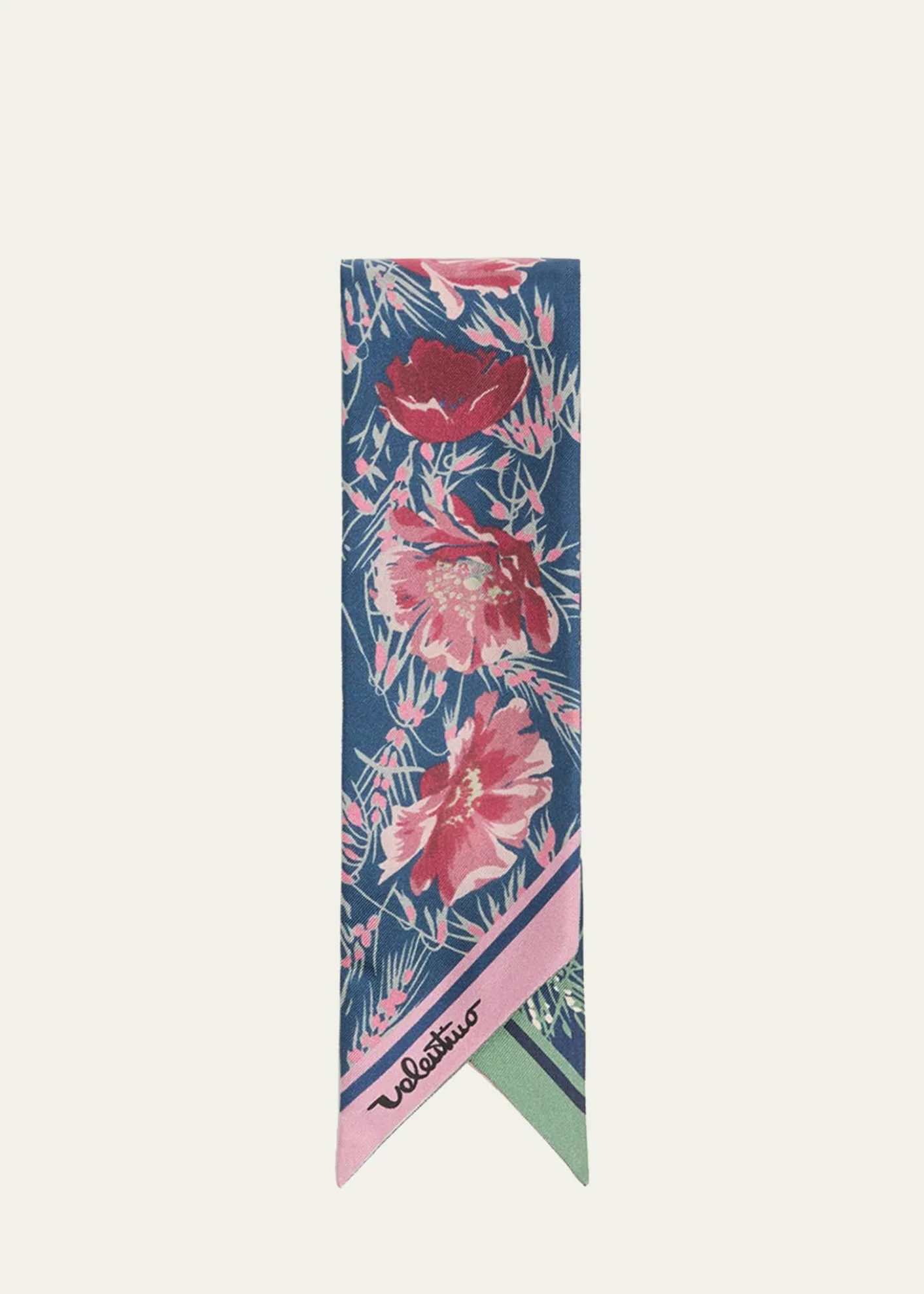 Valentino GaravaniApres L'Hiver Poppies Silk Bandeau Scarf