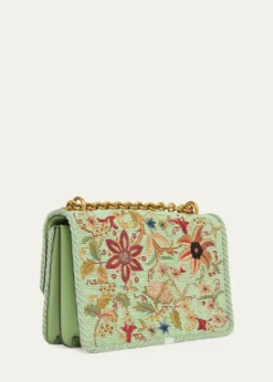 Valentino GaravaniBeaded Floral-Embroidered Shoulder Strap