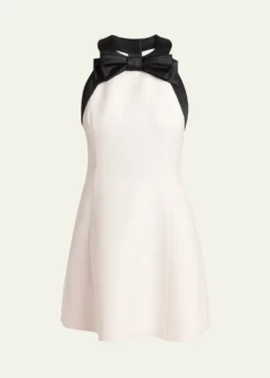 Valentino GaravaniBow-Accented Mini Dress