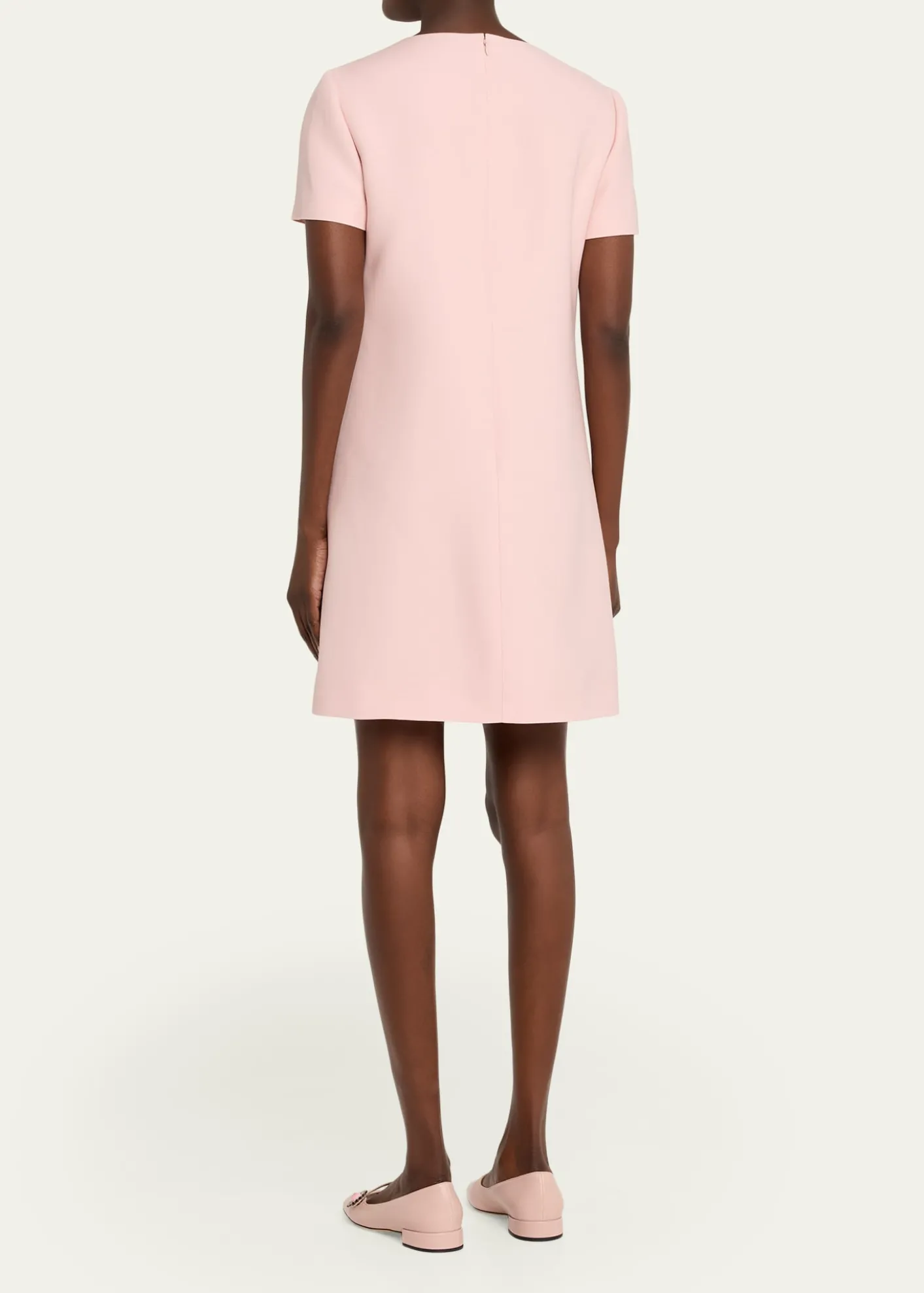Valentino GaravaniBow Cutout Short-Sleeve Mini Dress