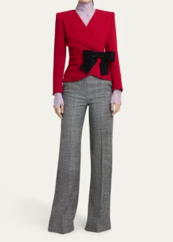 Valentino GaravaniBow Wrap Blazer Jacket