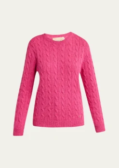 Valentino GaravaniCable Knit Crewneck Sweater