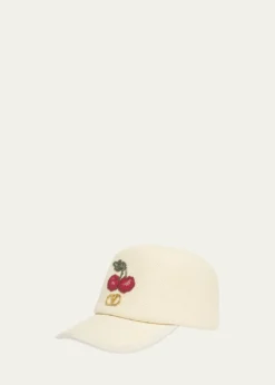 Valentino GaravaniCherry V-Logo Baseball Cap
