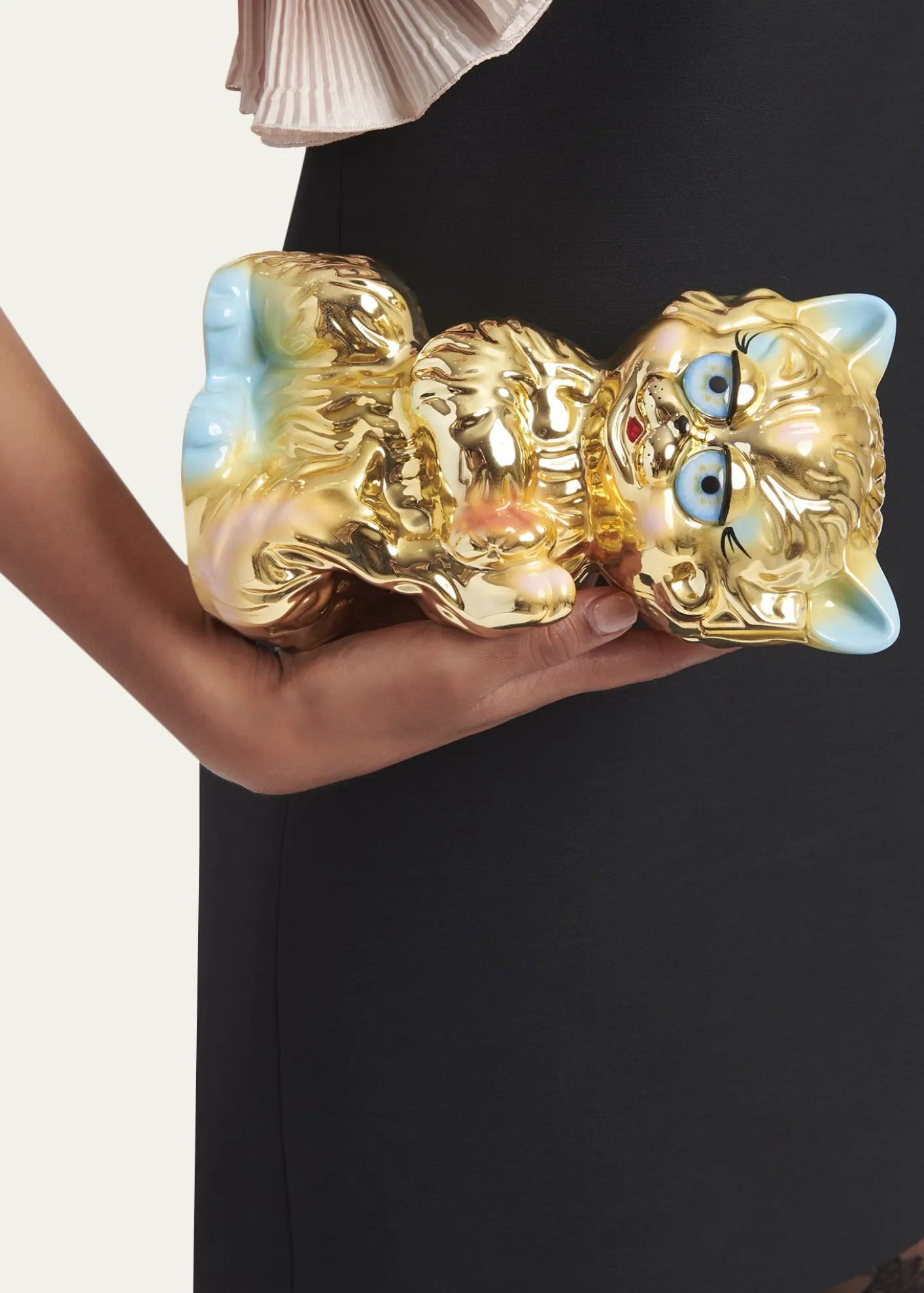Valentino GaravaniChic Cat Minaudiere Clutch Bag