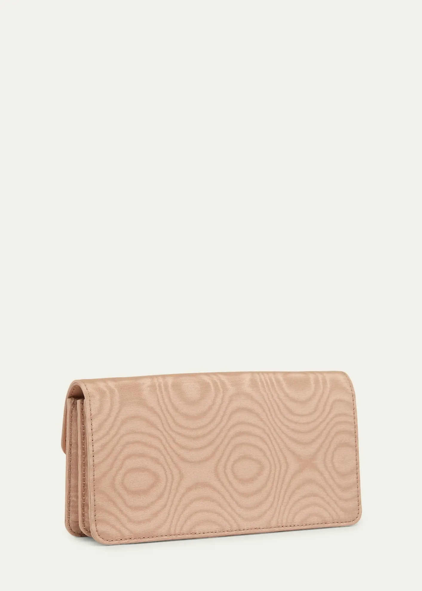 Valentino GaravaniCrystal VLogo Moire Clutch Bag