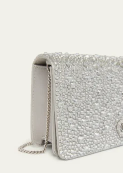 Valentino GaravaniCrystal VLogo Clutch Bag