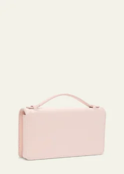Valentino GaravaniCrystal VLogo Satin Top-Handle Bag