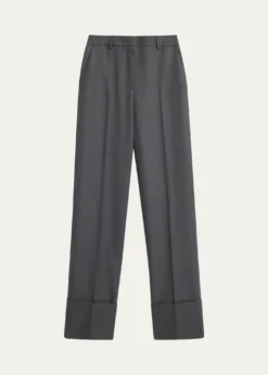 Valentino GaravaniCuffed Wool Trousers
