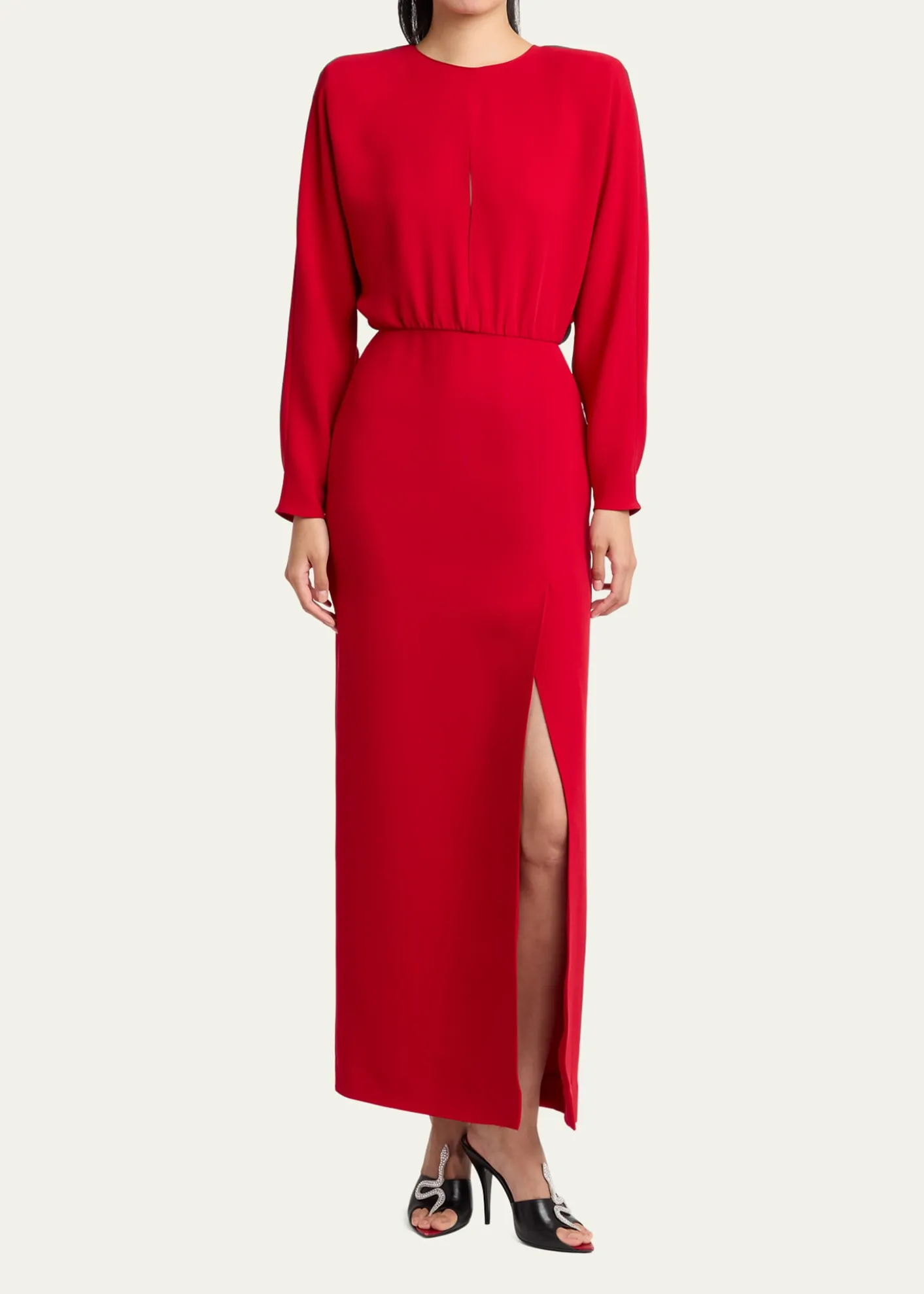 Valentino GaravaniCutout Silk Column Maxi Dress