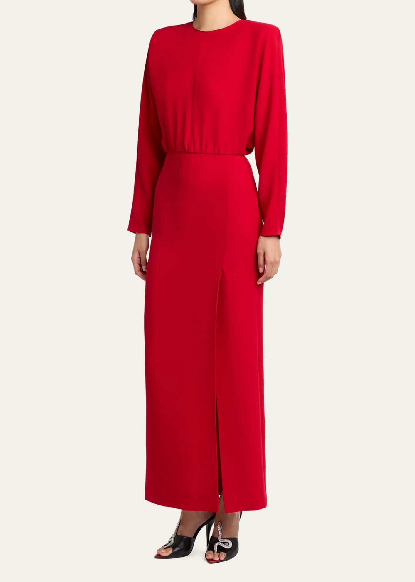 Valentino GaravaniCutout Silk Column Maxi Dress