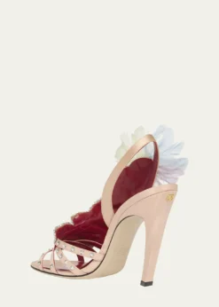 Valentino GaravaniDans Le Foyer Embellished Slingback Sandals
