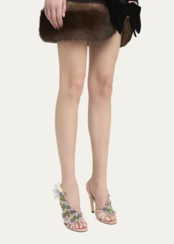 Valentino GaravaniDans Le Foyer Embellished Slingback Sandals
