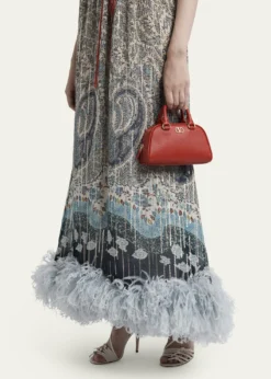 Valentino GaravaniDome Mini Leather Top-Handle Bag