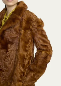 Valentino GaravaniLamb Shearling Open Coat