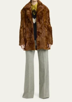 Valentino GaravaniLamb Shearling Open Coat
